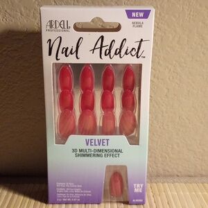 NWT NIB Ardell Nail Addict Velvet in Nebula Flame